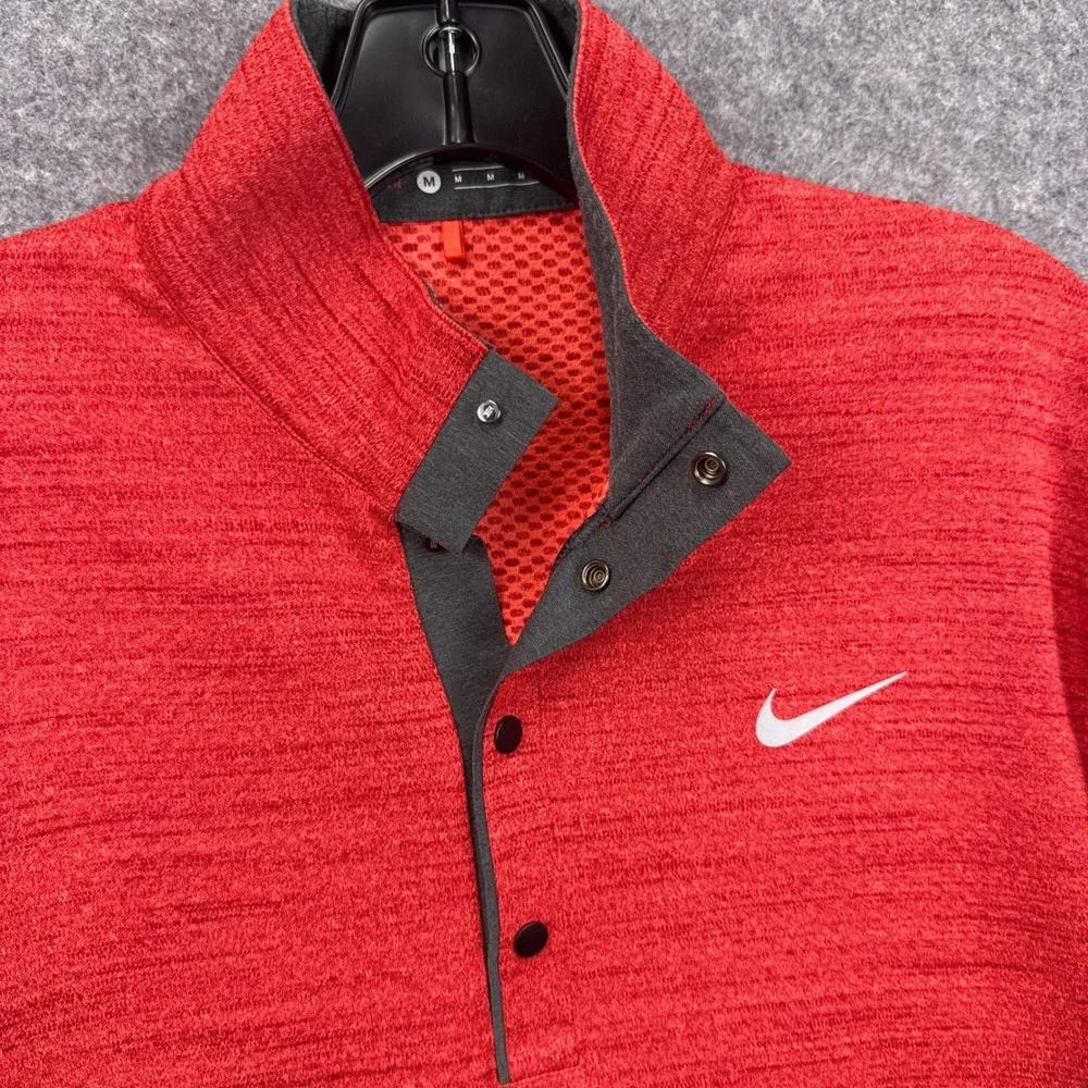Nike Houston Cougars Pullover Tiger Woods Space Dye Dri-FIT Quarter Snap Mens M